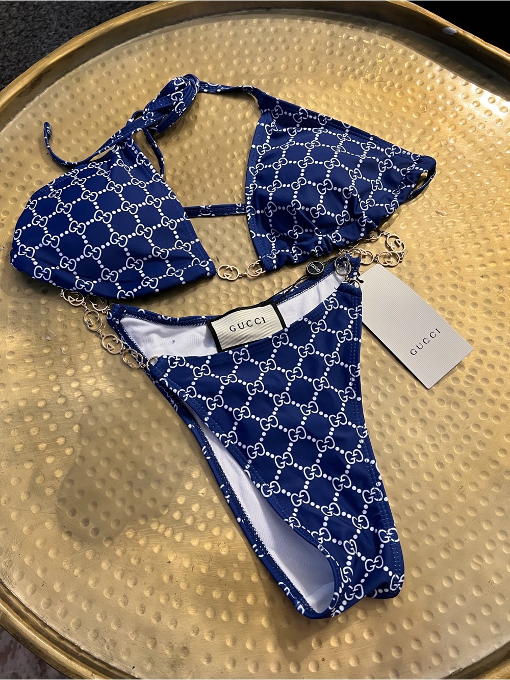 Blue bikini gucci